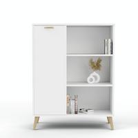 BÜCHERREGAL Fondi - Weiß, Holzwerkstoff (90/116/40cm) - RAUMHIRSCH FURNITURE