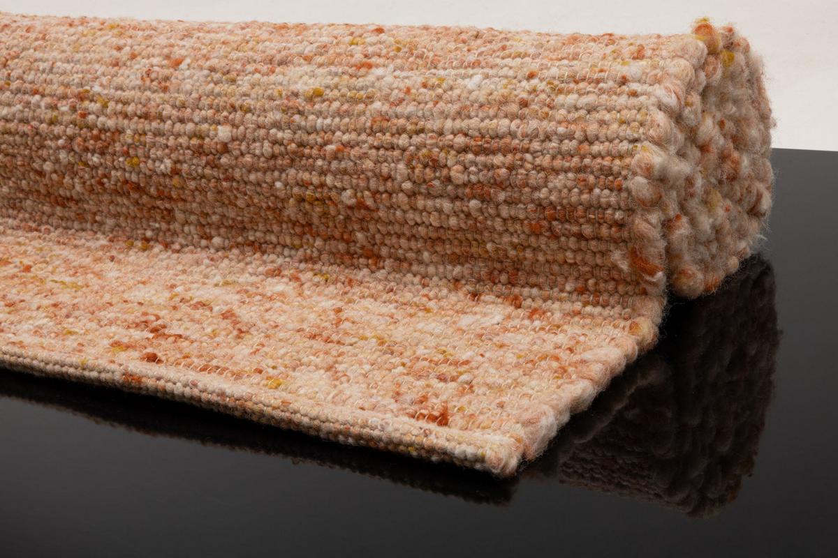 HANDWEBTEPPICH Alm-Freude 70x240 cm - Akaziefarben, Textil (70/240cm) - THEKO
