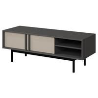 TV-LOWBOARD Alsy 2D AL10 - Anthrazit/Beige, Holzwerkstoff/Kunststoff (123/43/43cm) - MIRJAN24