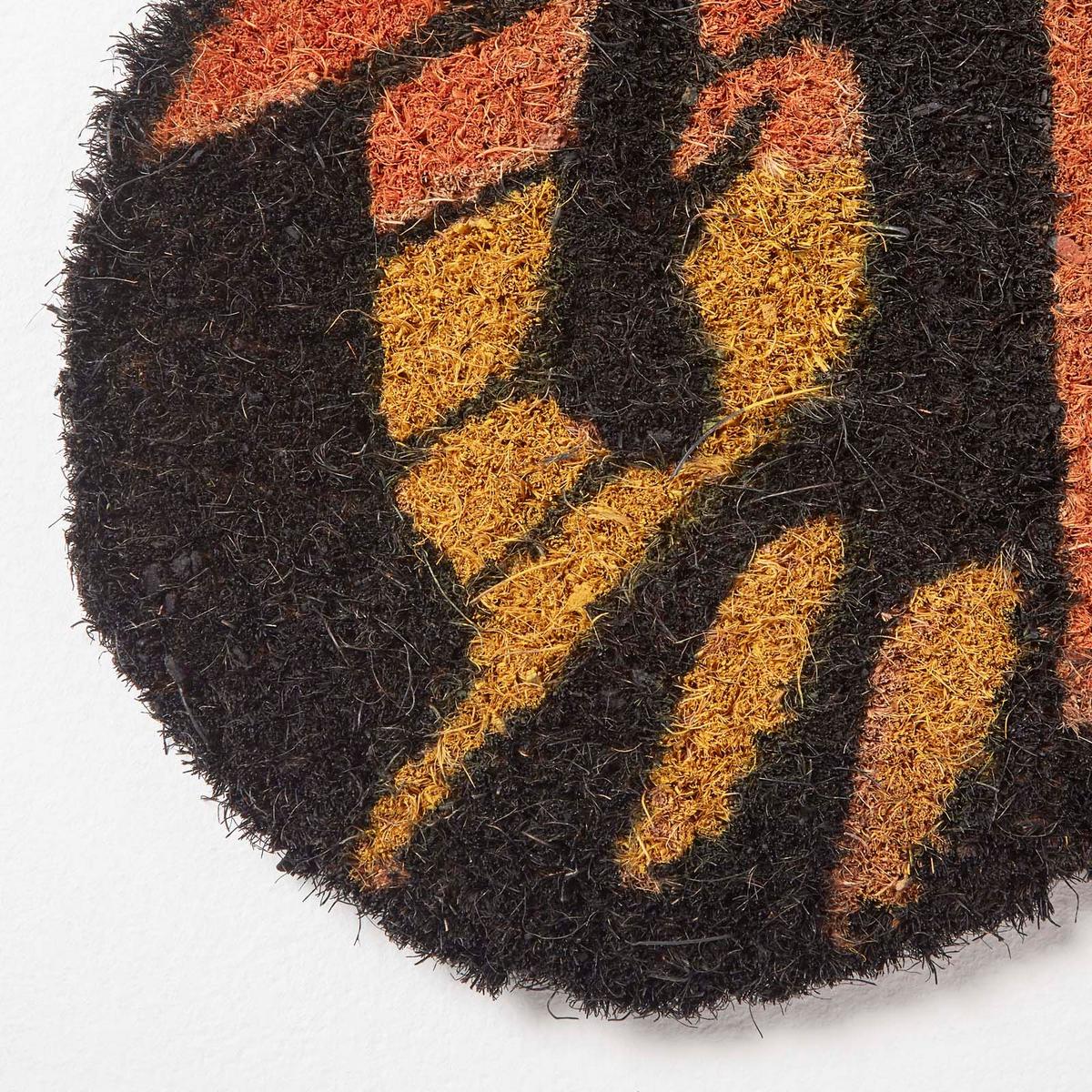 FUSSMATTE Schmetterling, Kokos 40/60 cm - Multicolor, Naturmaterialien (40/60cm) - Homescapes