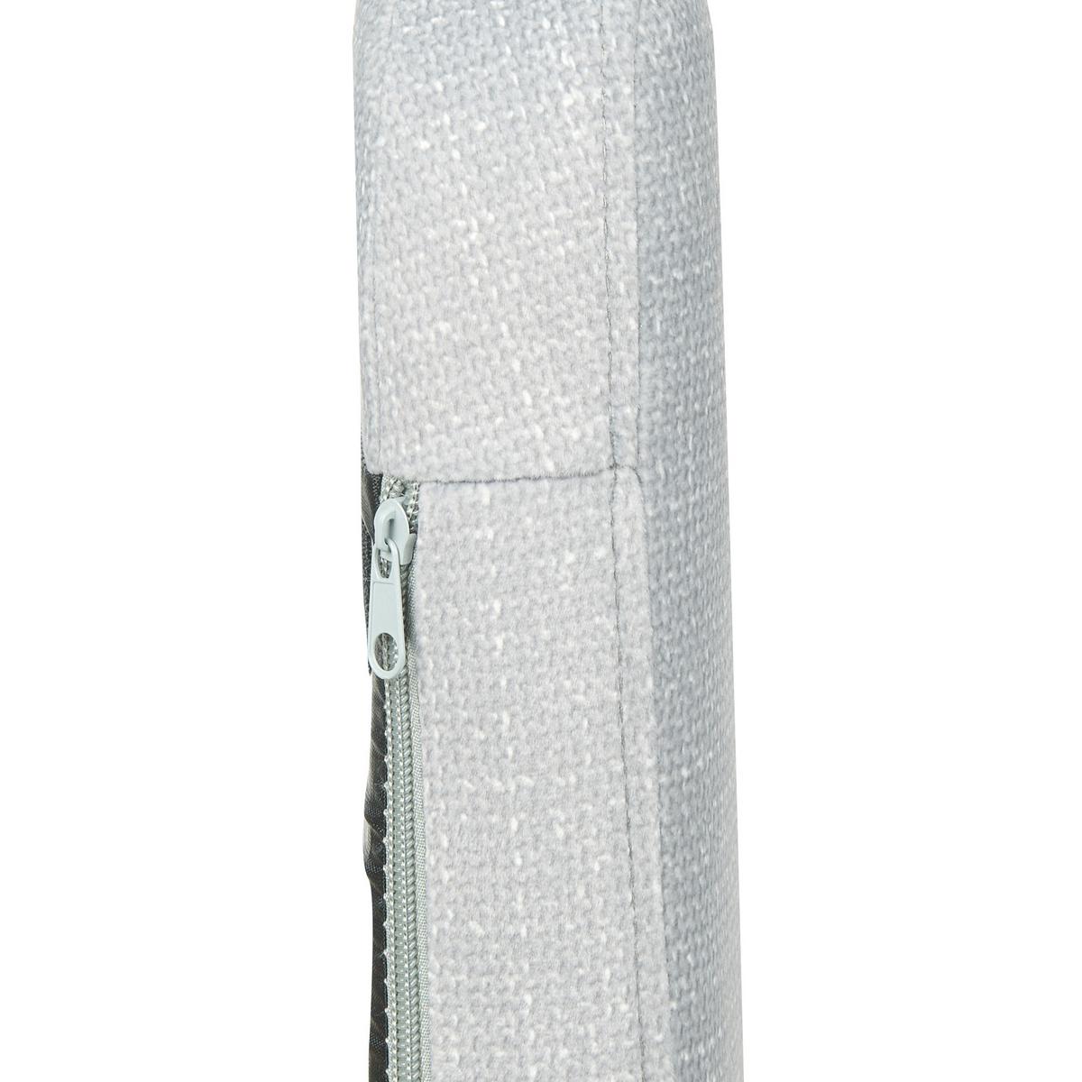 ESSZIMMERSTUHL Samtstoff grau Yorkville II - Hellbraun/Grau, Textil (56/82/46cm) - Beliani