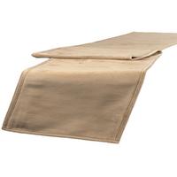 TISCHLÄUFER Samt&Sonders braun-beige 140/40 cm - Beige, Textil (40/140cm) - beties Heimtextil