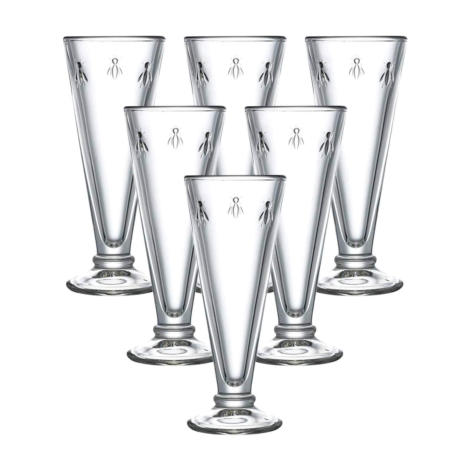 SEKTGLÄSER Biene Abeille transparent 150 ml 6er Set - Transparent, Glas (0.15L) - La Rochère