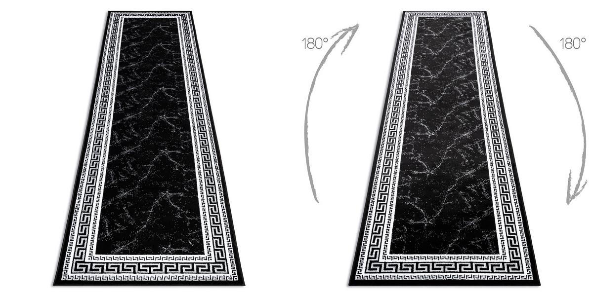 TEPPICH Gloss 70/250 cm - Schwarz, Textil (70/250cm) - rugsX