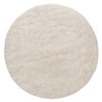 HOCHFLORTEPPICH, einfarbig, aus Polyester, Elfenbein, Ø 160 cm - Champagner, Textil (160/160cm) - KADIMA DESIGN