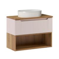 WASCHTISCH 80.4cm Riva Kaschmir - Beige, Holzwerkstoff (80.4/60/40cm) - Petits-meubles