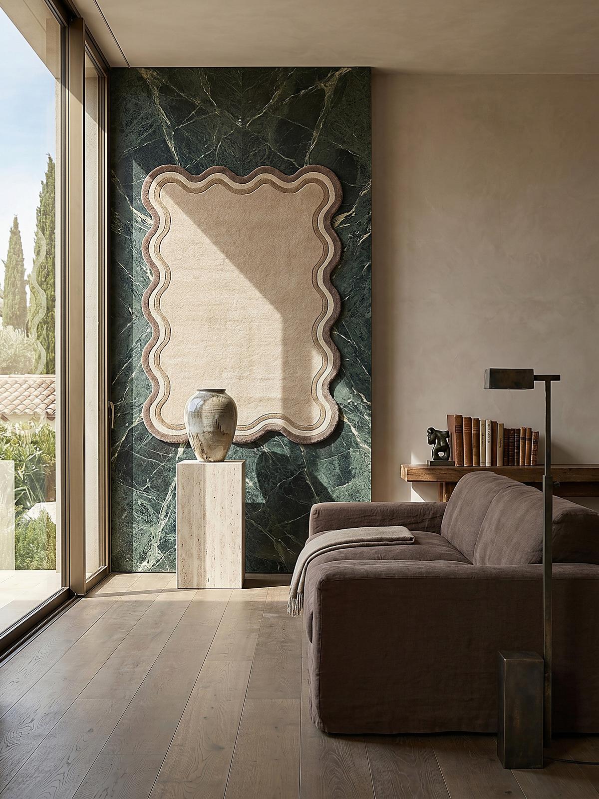 TEPPICH aus Wolle WINCH in Beige, mit Bordüre, 120 x 170 cm - Beige, Textil (170/120cm) - KADIMA DESIGN