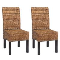 ESSZIMMERSTUHL Dunkelbraun 2er-Set - Dunkelbraun/Braun, Holz (46/96/41cm) - MCW