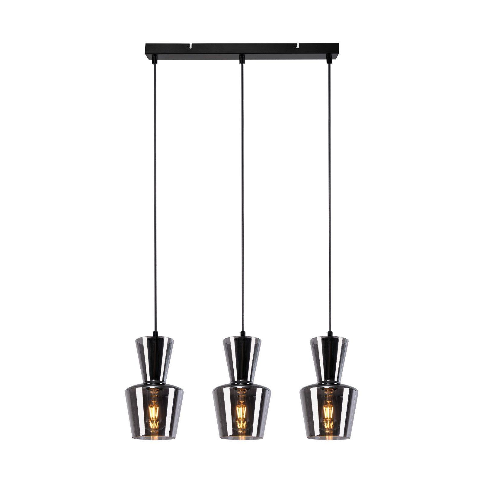 HÄNGELEUCHTE Fyxxu 15.0/150.0/56.0 cm - Grau, Glas (56/15/150cm) - ZMH