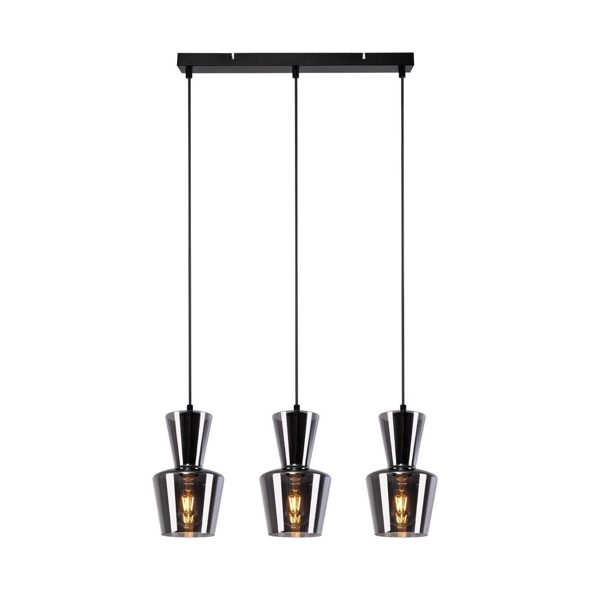 PENDELLEUCHTE Martinelli 45/5/150 cm - Schwarz, Metall (5/45/150cm) - Nettlife