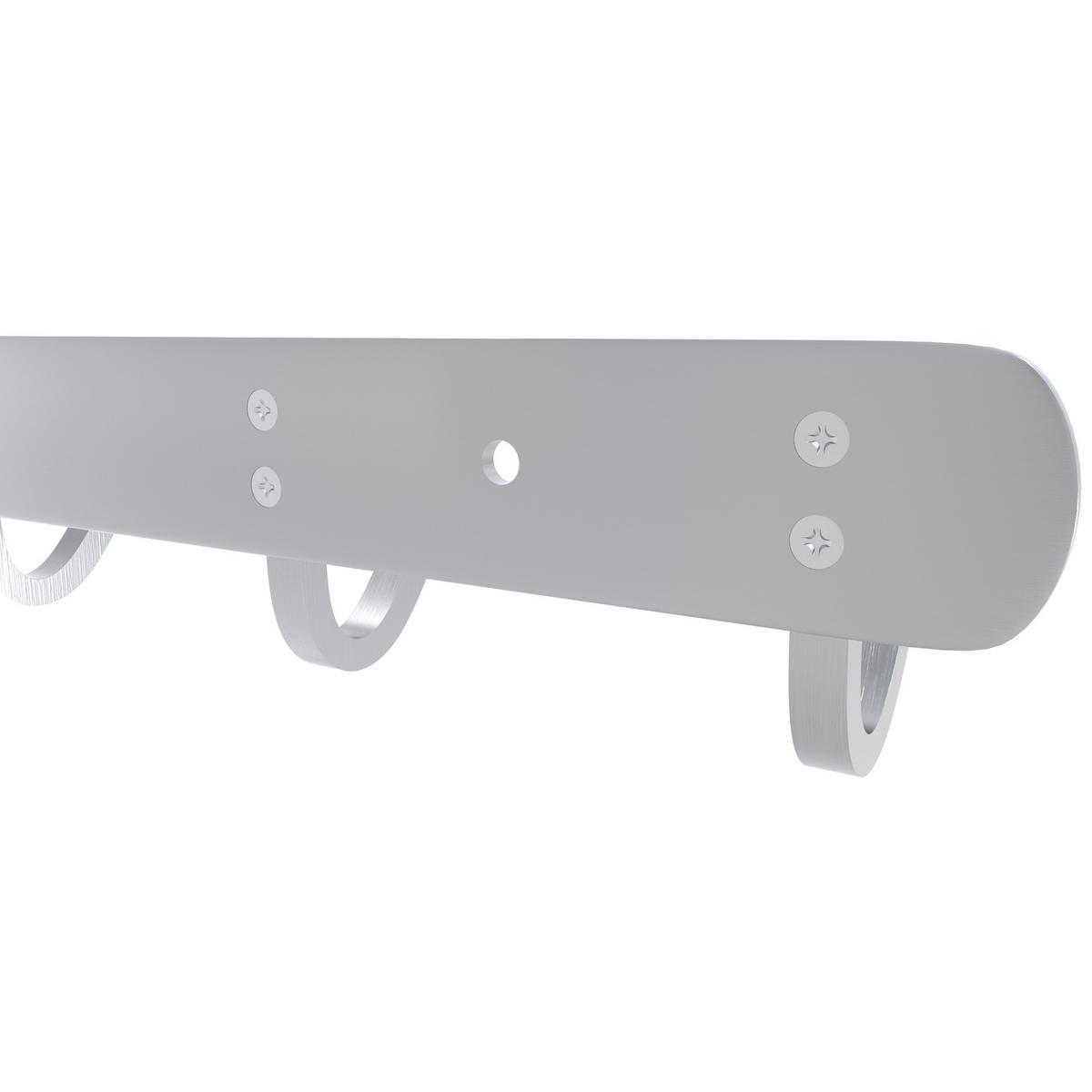 HAKENLEISTE 38.1/4.7/4.7 cm - Silberfarben, Metall (4.7/4.7/38.1cm) - Intirilife
