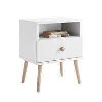 NACHTSCHRANK VALERIO 44/31/56 cm Weiß - Weiß, Naturmaterialien/Holzwerkstoff (44/55.5/31cm) - Idohome