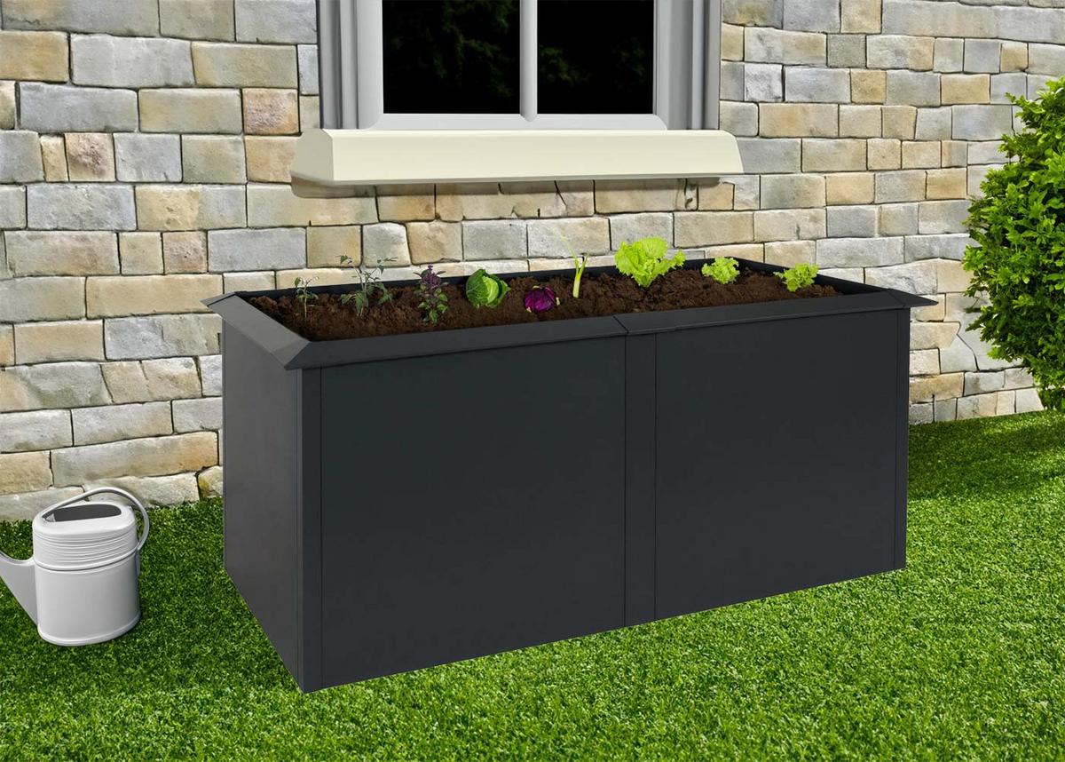 HOCHBEET Anthrazit - Anthrazit, Metall (170/78/90cm) - MCW