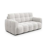 SOFA MELLOW 2,5-Sitzer, creme - Creme/Schwarz, Holz/Textil (183/87/98cm) - Wozimo
