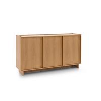 KOMMODE ZENITH 147/82/39cm mit Schubladen 3 Türen Braun - Braun, Holzwerkstoff (147/82/39cm) - MASSENO