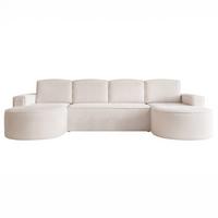 WOHNLANDSCHAFT Arlet Schlaffunktion - Creme, Holzwerkstoff/Textil (316/88/157cm) - Fun Möbel