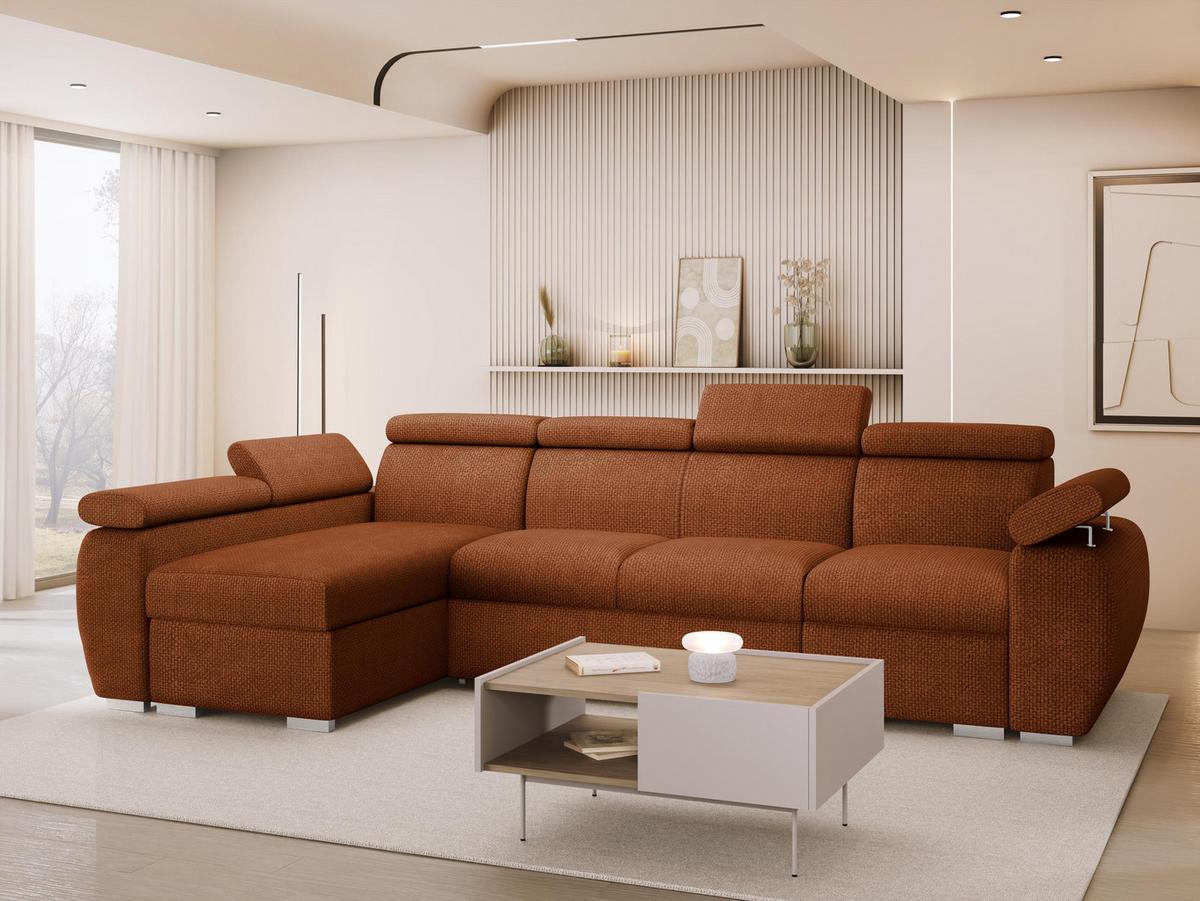 ECKSOFA Boston LCP, Seite: Links LCP+2R+1P(65) - Silberfarben/Bronzefarben, Holz/Textil (320/170cm) - MIRJAN24