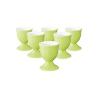 EIERBECHER Liberty Pure Colors Lime Green ø 4,9 cm 6er Set - Grün, Keramik (4.9/6.4/4.9cm) - Seltmann Weiden