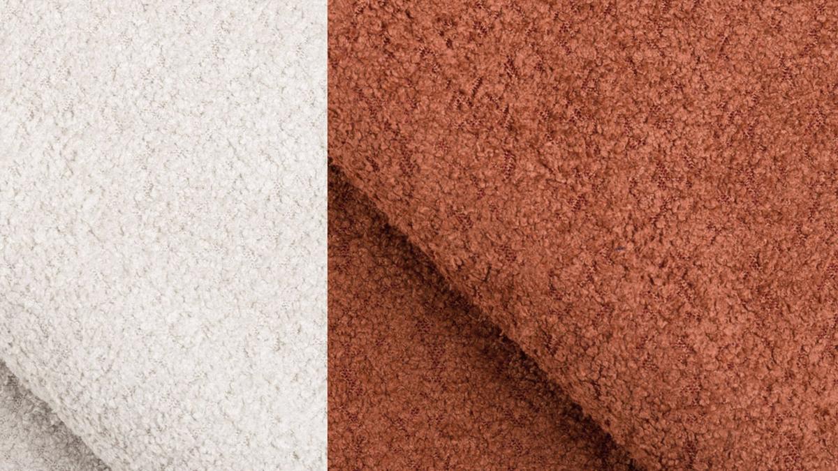 ECKSOFA CALME 5-Sitzer, dunkelorange - Dunkelorange/Schwarz, Holz/Textil (294/229cm) - Wozimo