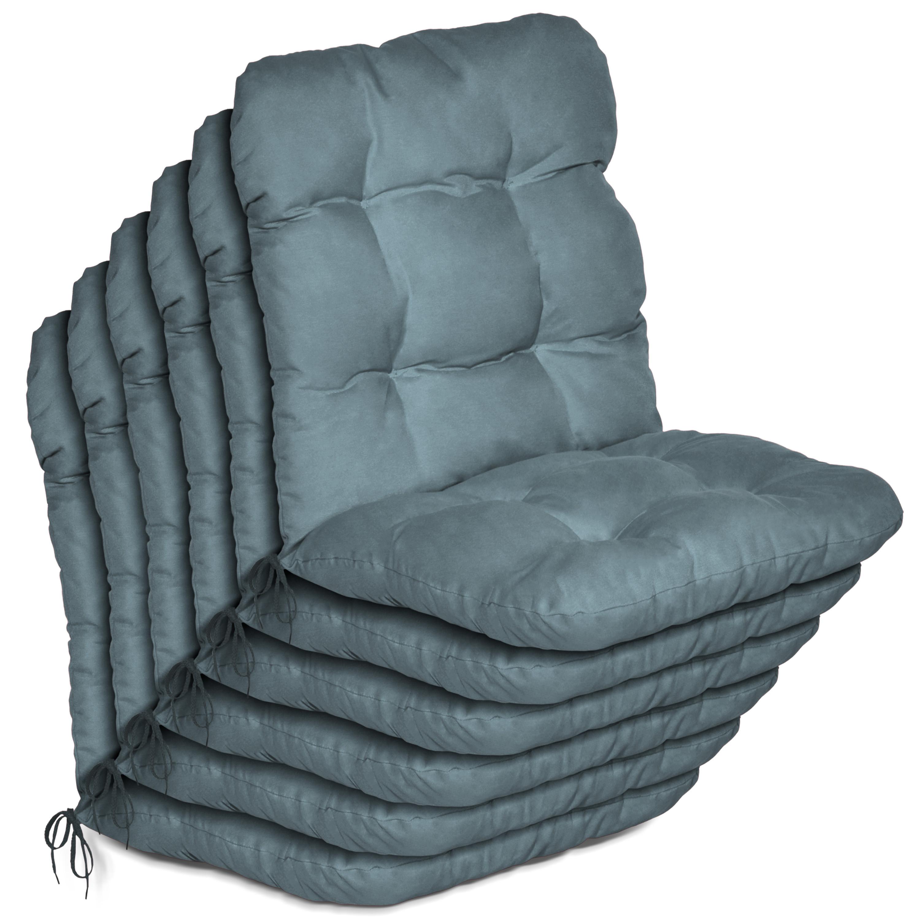 NIEDERLEHNER Flair NL 100x50x8cm Taubenblau (6tlg) - Blaugrau, Textil (50/100cm) - Beautissu 