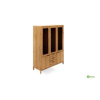 VITRINE PAUL - Wildeiche, Holz (140/188/40cm) - byoak