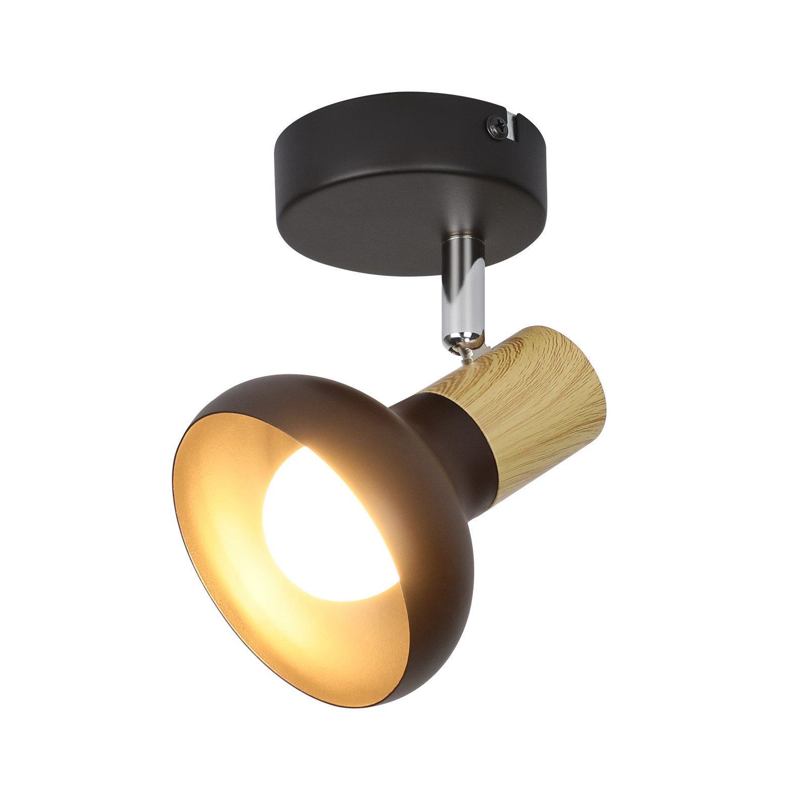 DECKENSTRAHLER Aue 1-flammig 11/10/140 cm - Schwarz, Metall (11/10/140cm) - Nettlife