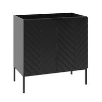 WASCHTISCHUNTERSCHRANK 80cm Daria Schwarz - Schwarz, Holzwerkstoff (80/82/45.8cm) - Petits-meubles