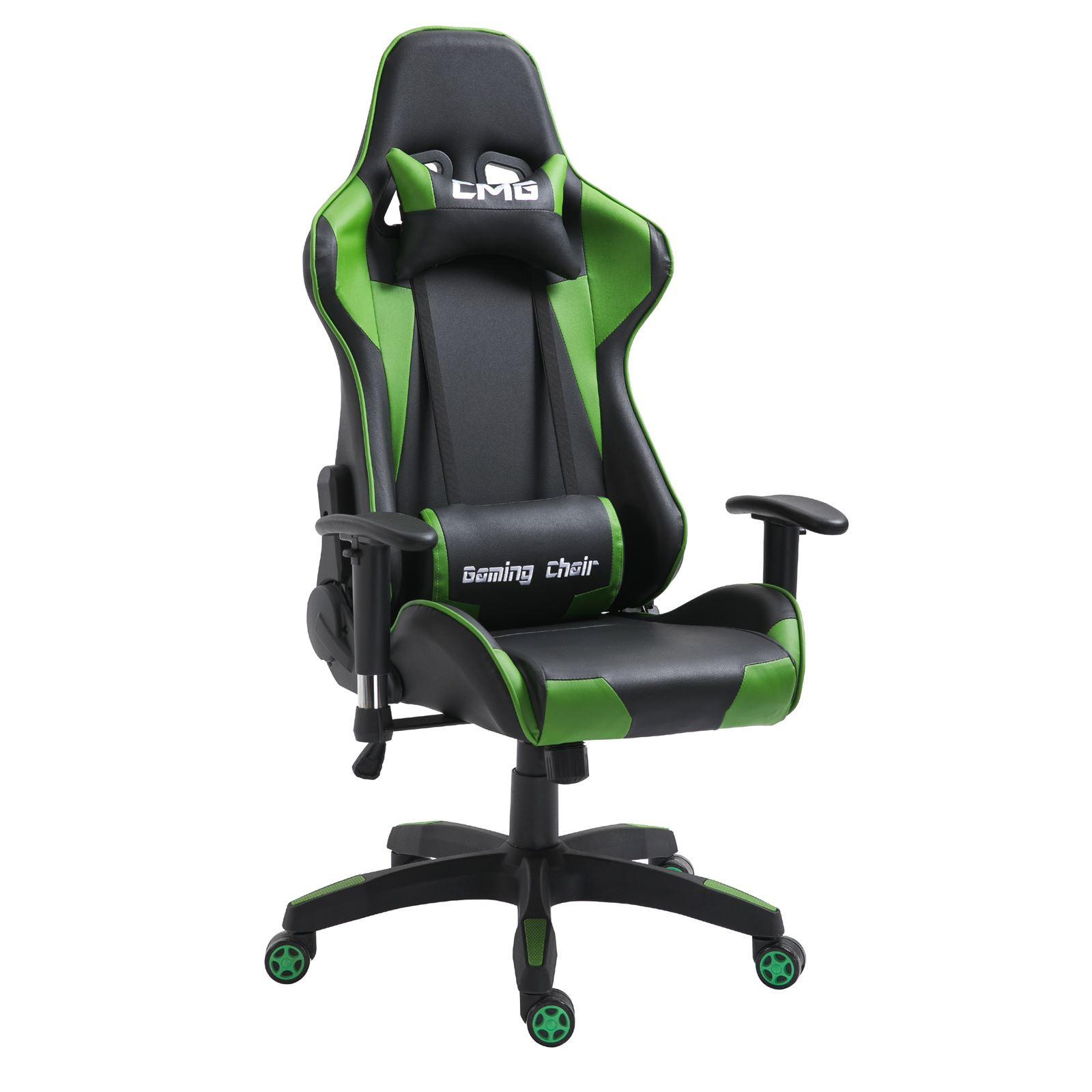 GAMINGSTUHL GAMING schwarz/grün - Schwarz/Grün, Textil (69/125/70cm) - CARO-Möbel
