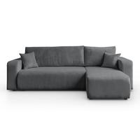 ECKSOFA PRESTIGE L, Poso 60 - Grau, Textil (247/143cm) - Lookway