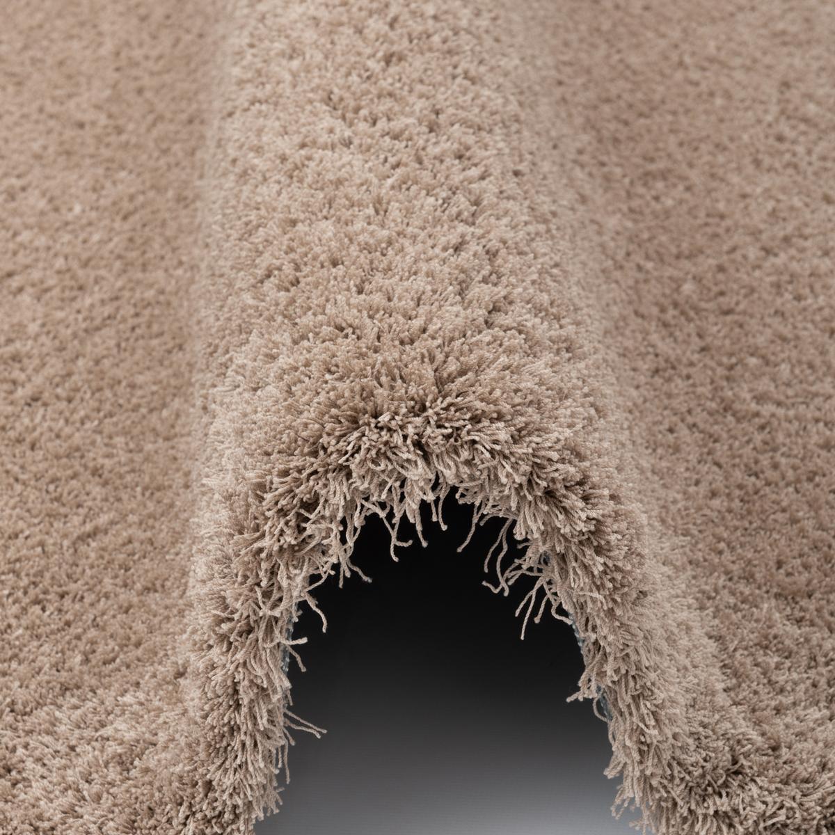 LUXUS HOCHFLOR LANGFLOR TEPPICH HARMONY - Taupe, Textil (100/300cm) - Snapstyle