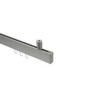 GARDINENSTANGE INNENLAUF Sonius Paxo 140 cm, 1-läufig, 14x35 mm Edelstahl-Optik - Edelstahlfarben, Metall (140cm) - INTERDECO
