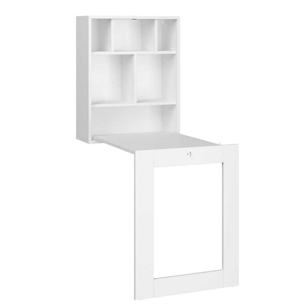 SCHREIBTISCH Weiß 60/144/90 - Weiß, Holzwerkstoff (90/50/144cm) - RAUMHIRSCH FURNITURE