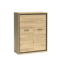 KOMMODE SYNDRA 92,2/120/41cm mit Schubladen 2 Türen Eichefarben - Eichefarben, Holzwerkstoff (92.2/120/41cm) - MASSENO