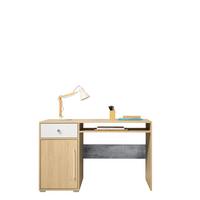 SCHREIBTISCH PONTE 125x55x76 cm Bürotisch Computertisch, Eichefarben - Eichefarben, Holzwerkstoff (125/55/76cm) - MASSENO