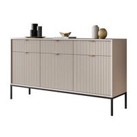 SIDEBOARD CORTADO KSZ154 MIT SCHUBLADEN 154 CM KASCHMIR - Beige, Holzwerkstoff (154/83/39cm) - Lookway