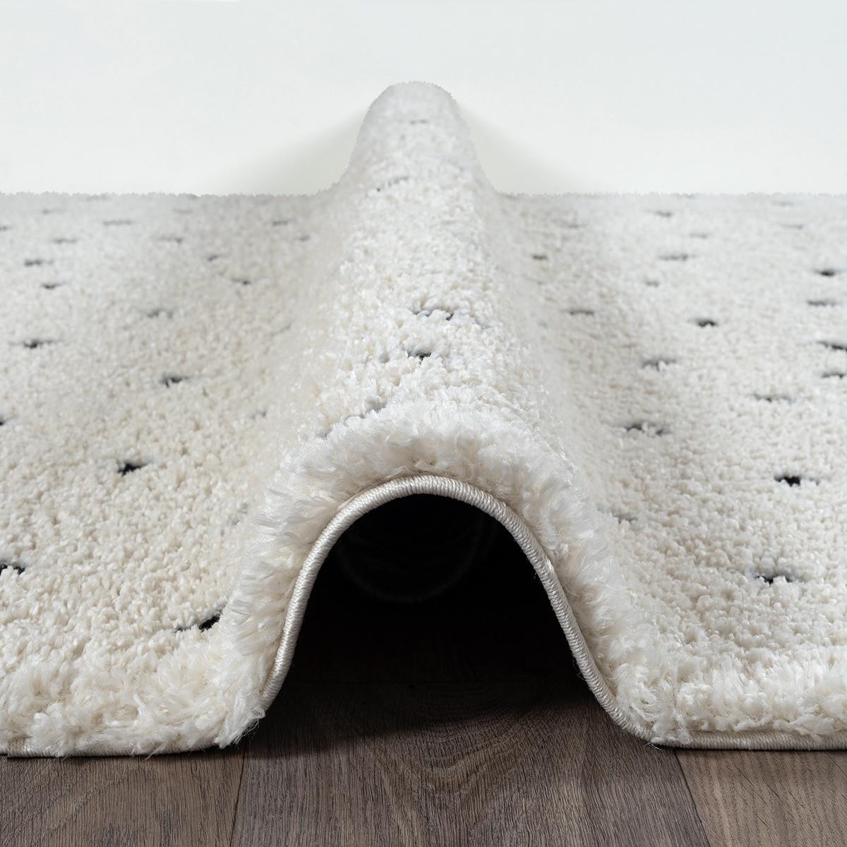 RUNDTEPPICH Abstrakt ATRIO Polypropylen Creme 120 x 120 cm - Beige, Textil (120/120cm) - KADIMA DESIGN