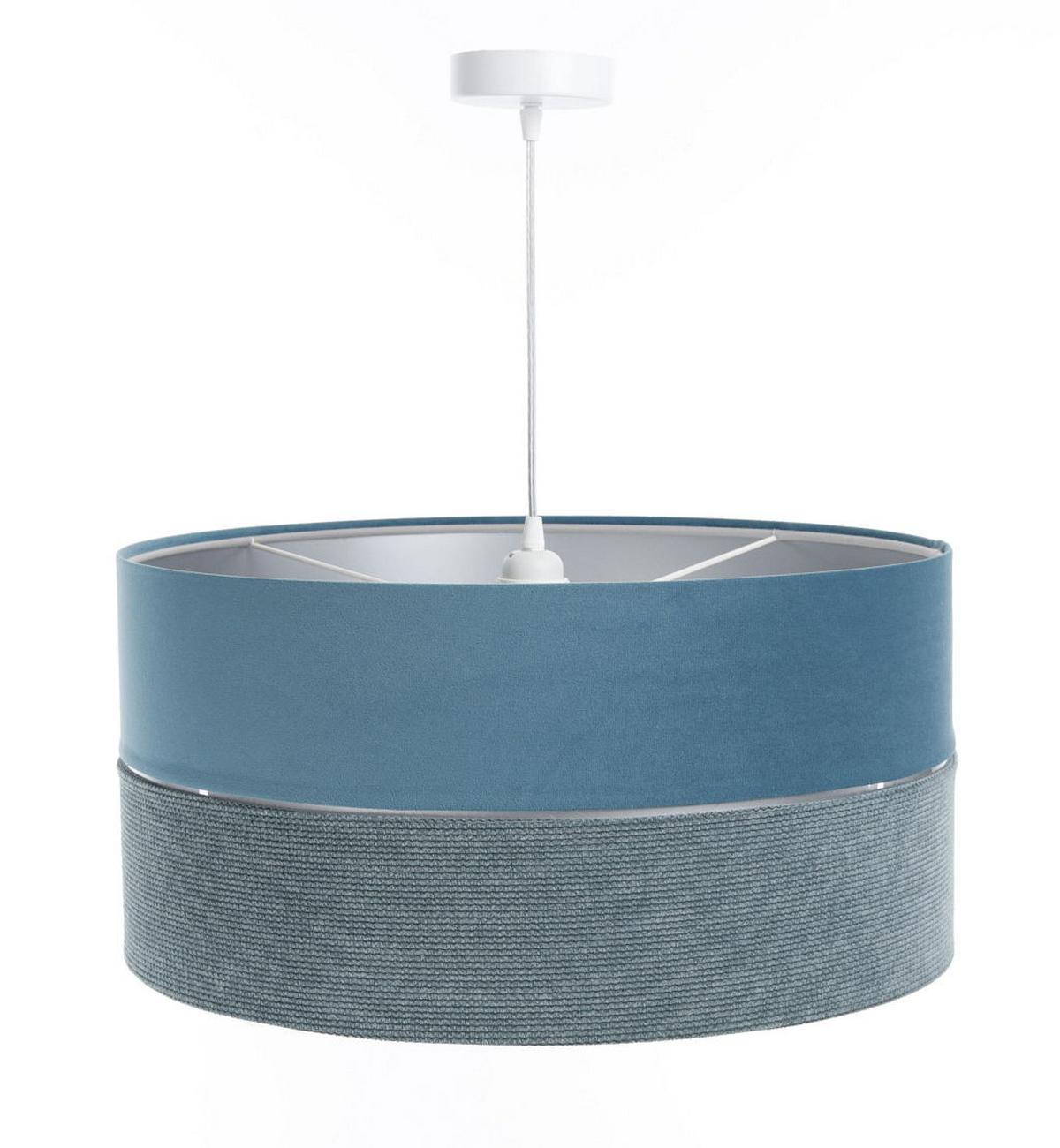 HÄNGELEUCHTE Blau 60/30 cm - Blau/Silberfarben, Kunststoff (60/1/30cm) - ONZENO