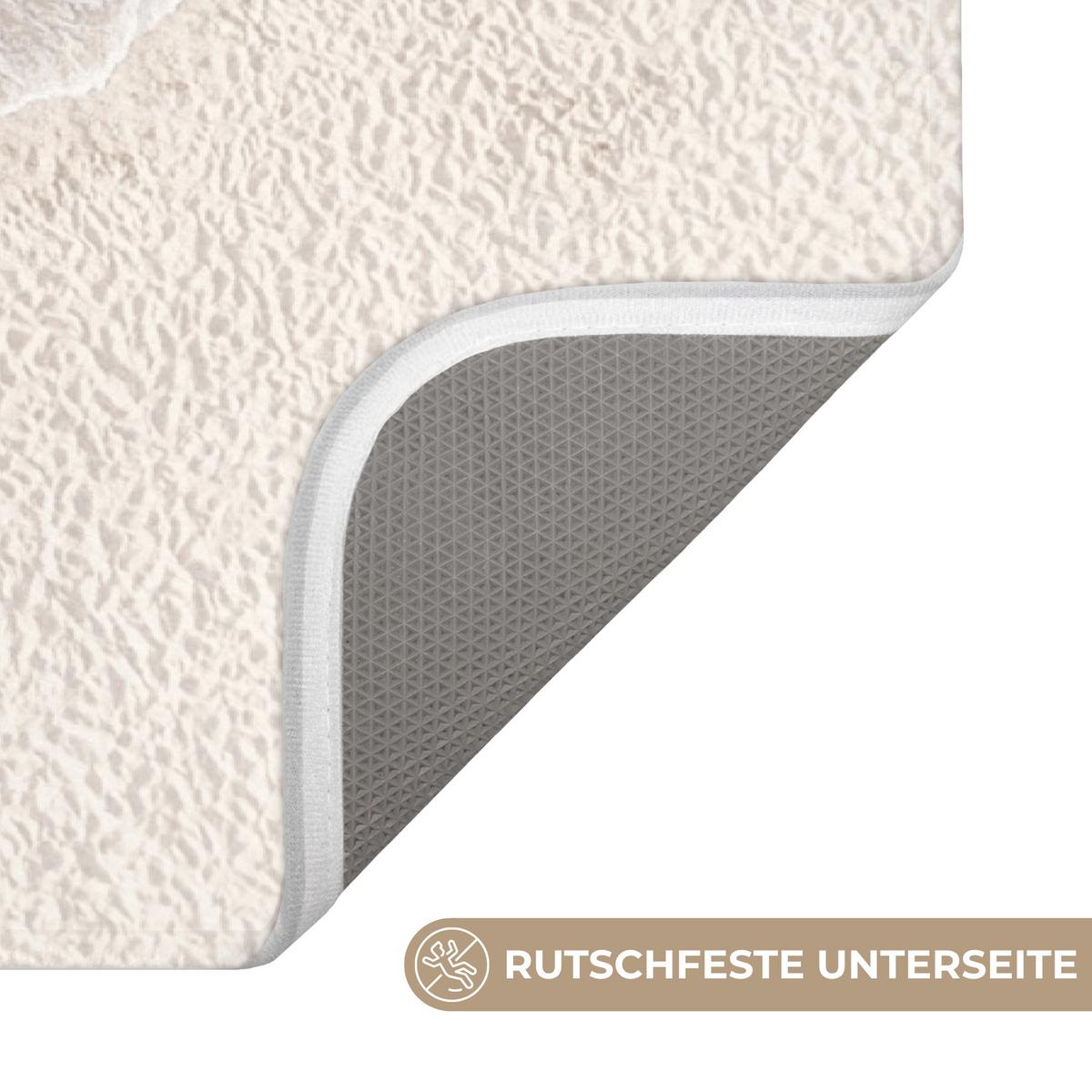 WC-VORLEGER Strand - Meer - Natur - Sommer WC Teppich 50x80 cm - Türkis, Textil (50/1cm) - OnlyWow