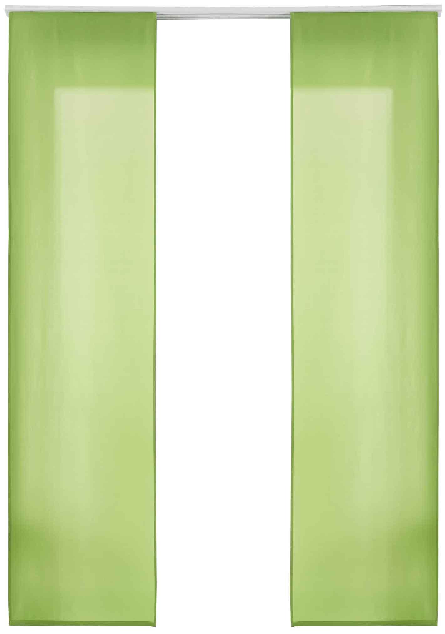 VORHANG 2ER SET HxB 245x60 cm Apfelgrün - Hellgrün, Textil (60/245cm) - Gardinenbox
