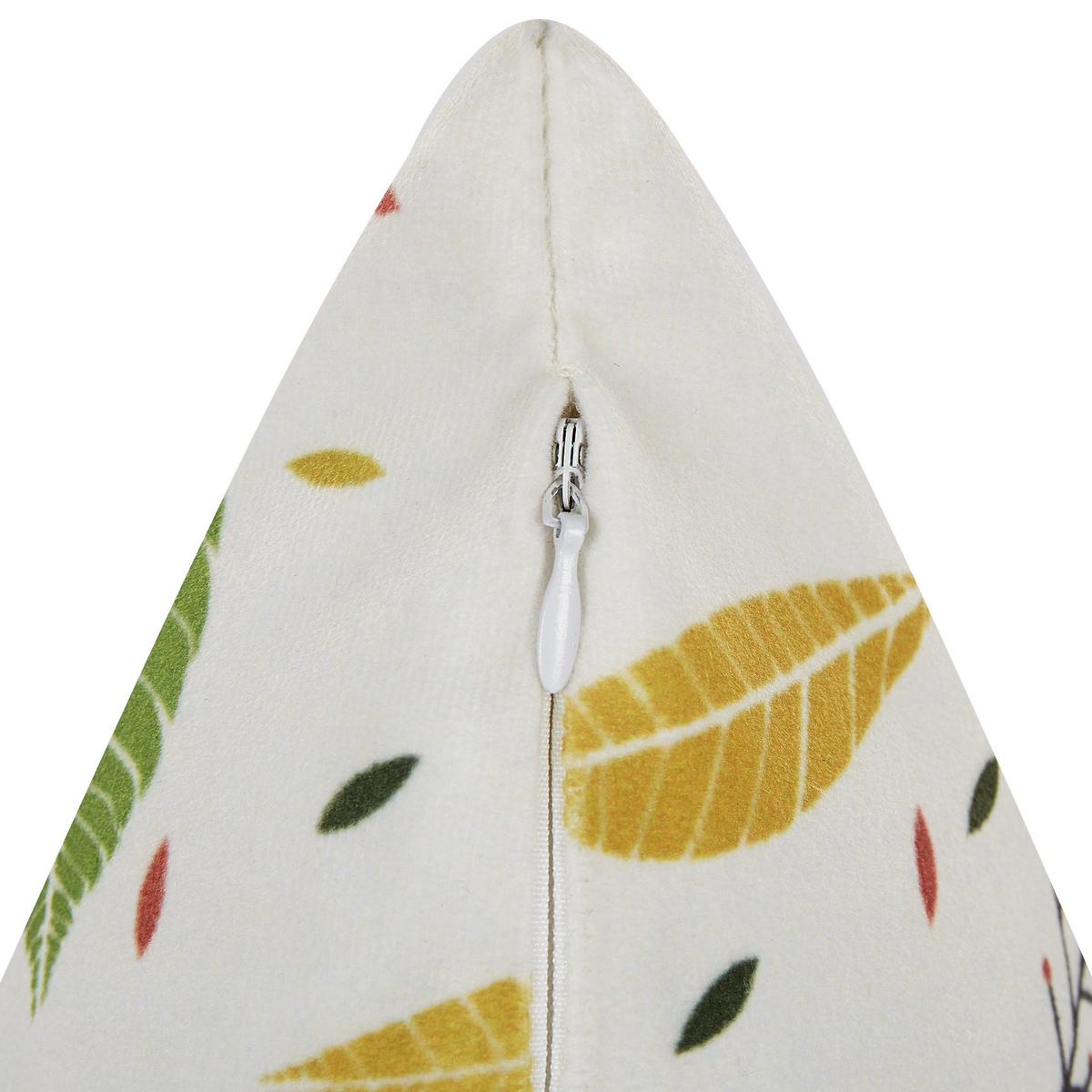 DEKOKISSEN Cremeweiß 45/45 cm Mullein - Ecru, Textil (45/45cm) - Beliani