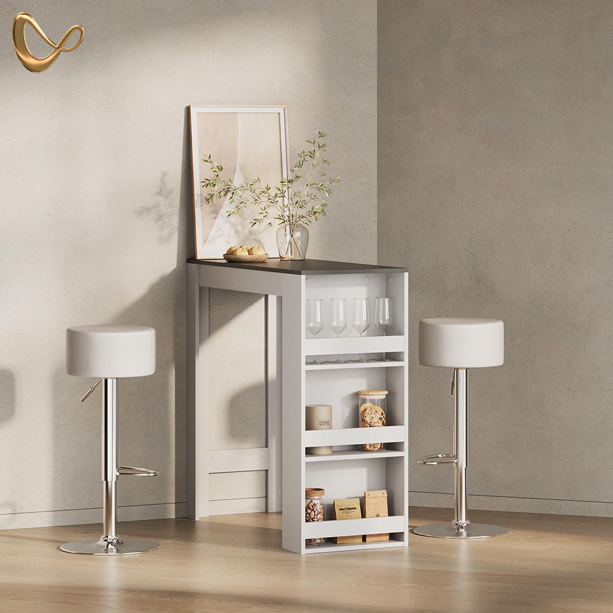 BARTISCH Regusa Weiß/Anthrazit 45 x 110 cm - Anthrazit/Weiß, Holzwerkstoff (110/45/106cm) - Livinity®