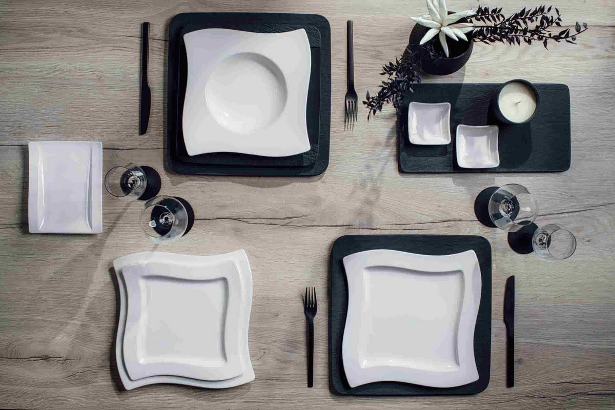 KOMBI-SET NewWave weiß 4-tlg. - Weiß, Keramik (2/2/2cm) - Villeroy & Boch