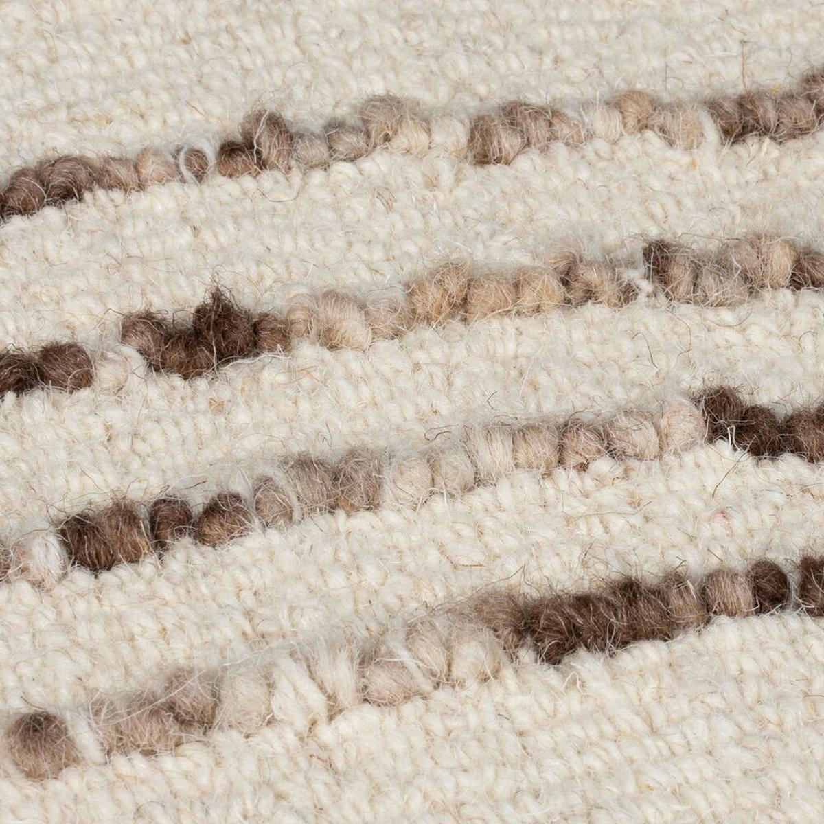 WOLLTEPPICH HUMBER, abstrakt, Natur-Braun, 80 x 150 cm - Beige, Textil (150/80cm) - KADIMA DESIGN