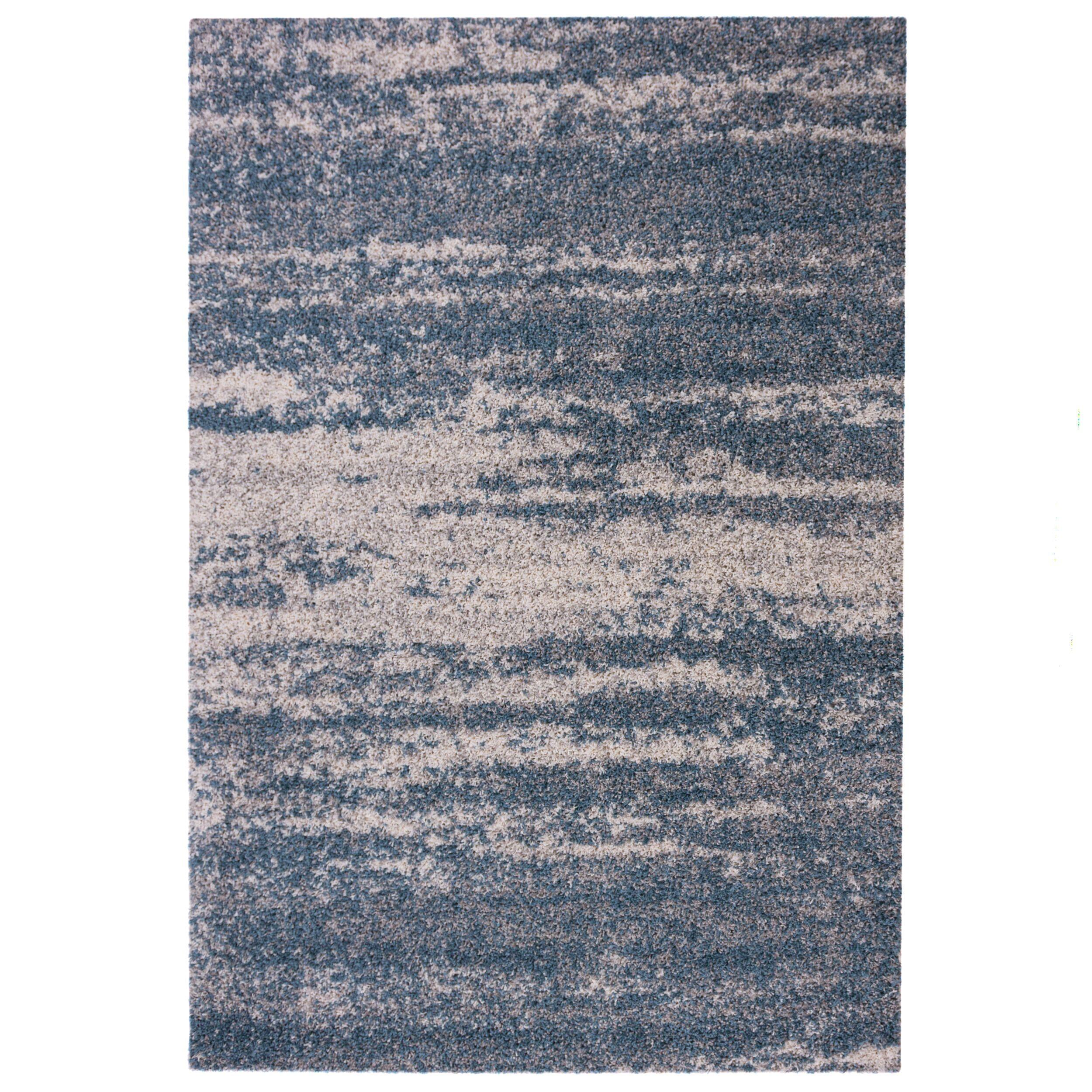 TEPPICH MERSEY, abstrakt, Blau, 200 x 290 cm - Blau, Textil (200/290cm) - KADIMA DESIGN