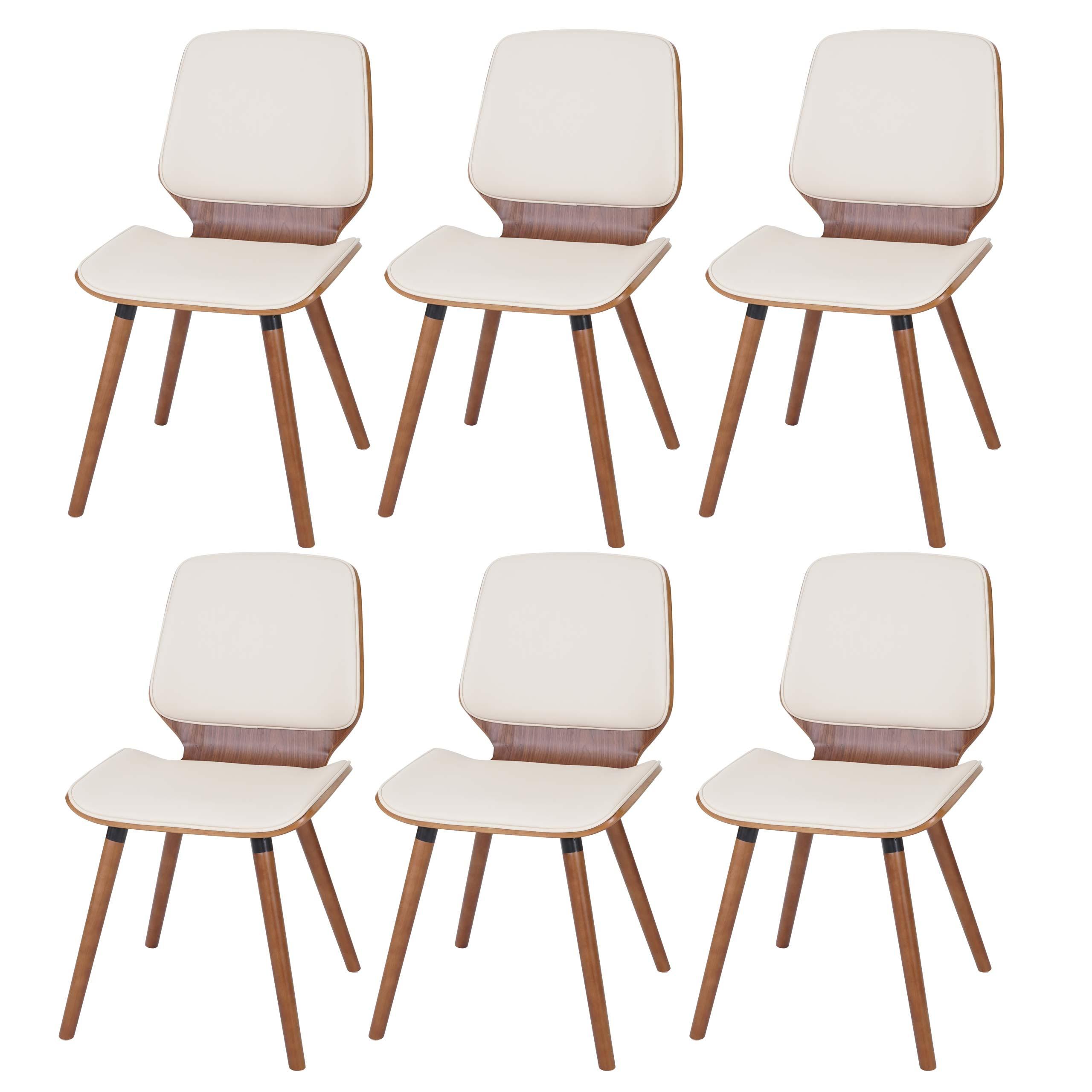 ESSZIMMERSTUHL Beige 6er-Set - Beige/Creme, Textil (48/85/60cm) - MCW