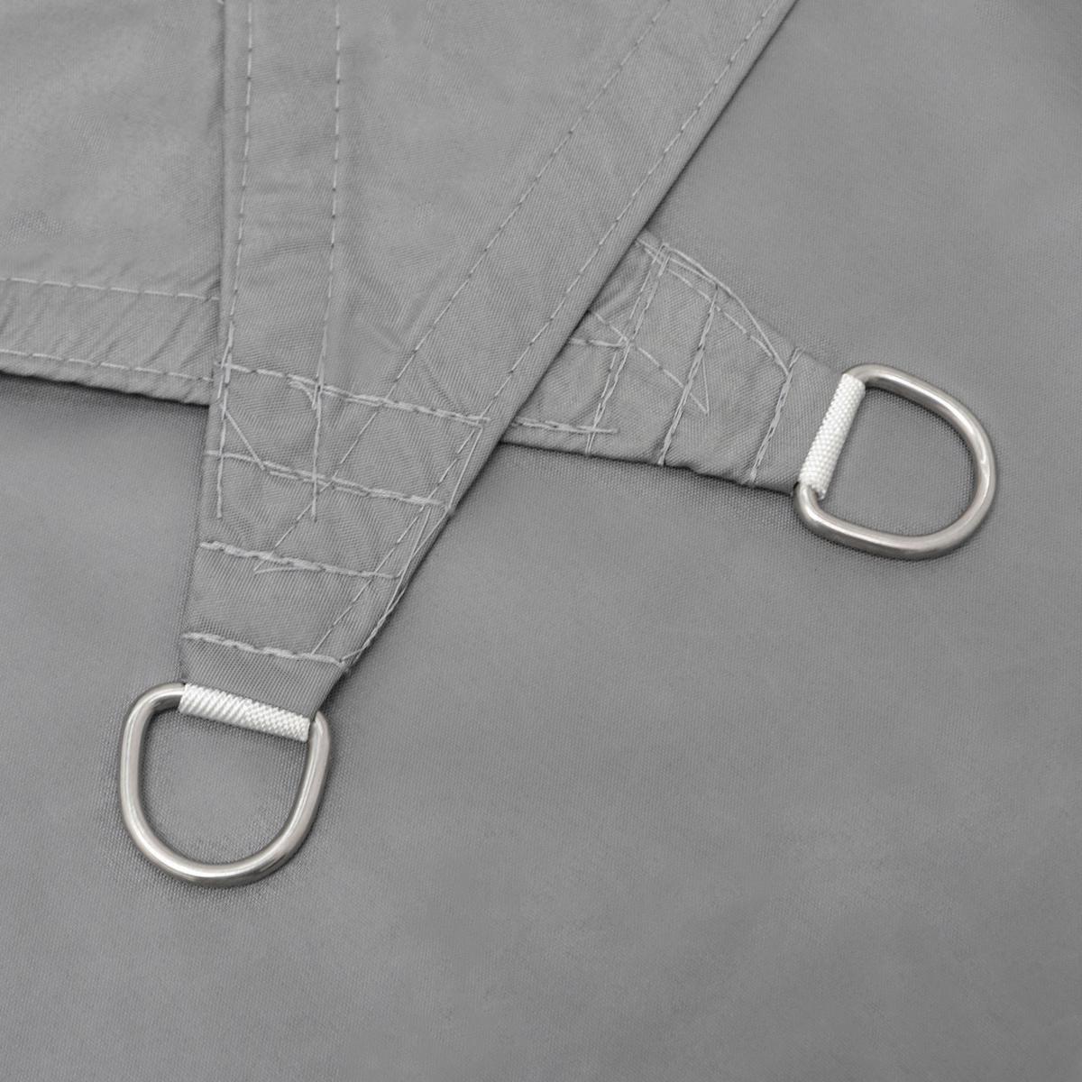 SONNENSEGEL Wasserdicht 400 cm Grau - Grau, Kunststoff (400/400cm) - Amanka