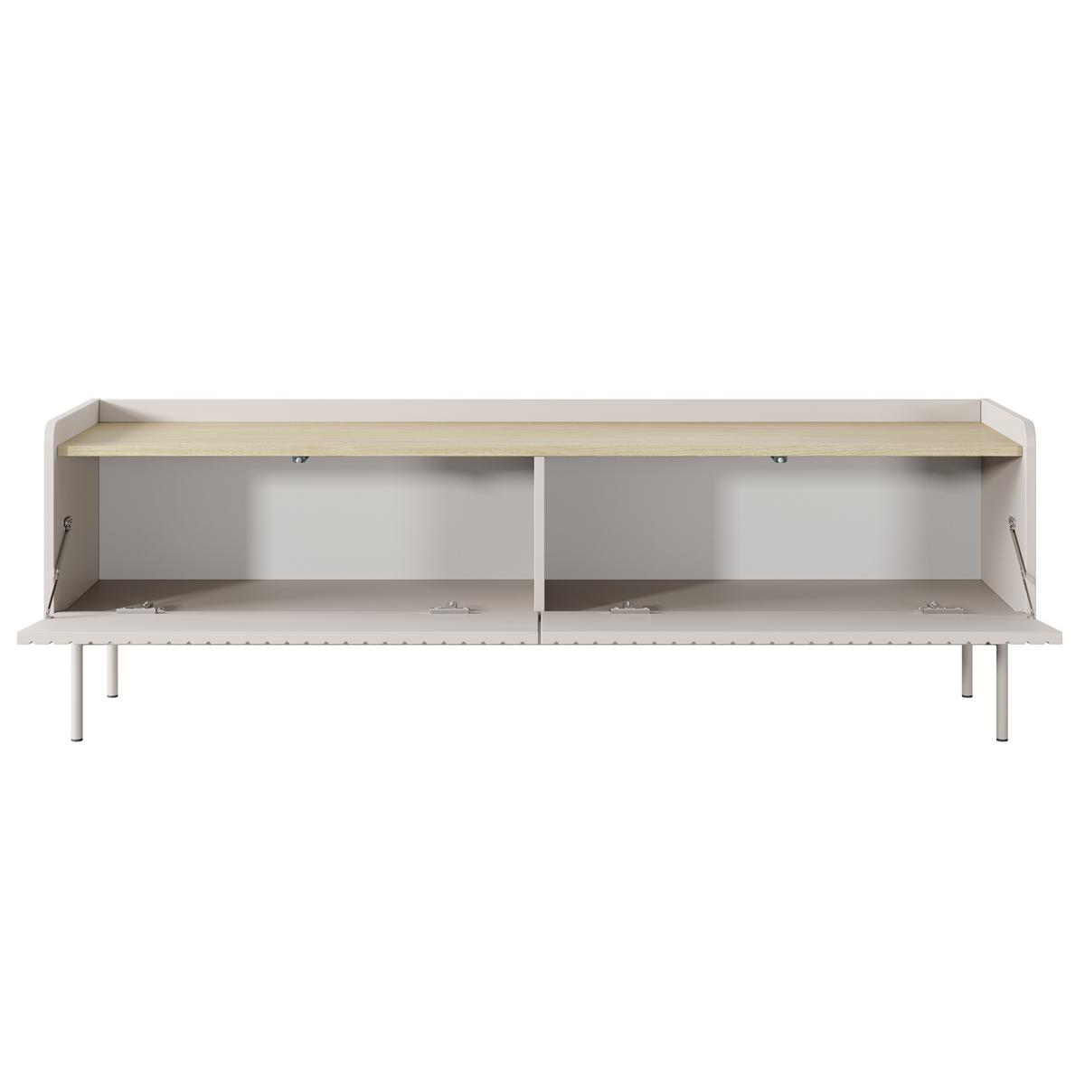LOWBOARD LIVELLO 153/50,2/38 cm, Beige - Beige, Holzwerkstoff (153/50.2/38cm) - MASSENO