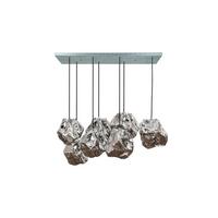 HÄNGELAMPE EDESSA Silber Glas - Silberfarben, Glas (44/95/150cm) - KAWOLA