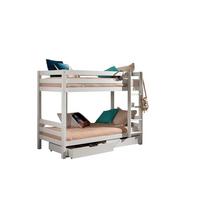 ETAGENBETT Karolina 210x161x105 aus Massivholz in Weiß - Weiß, Holz (90/200cm) - 58aufmkessel
