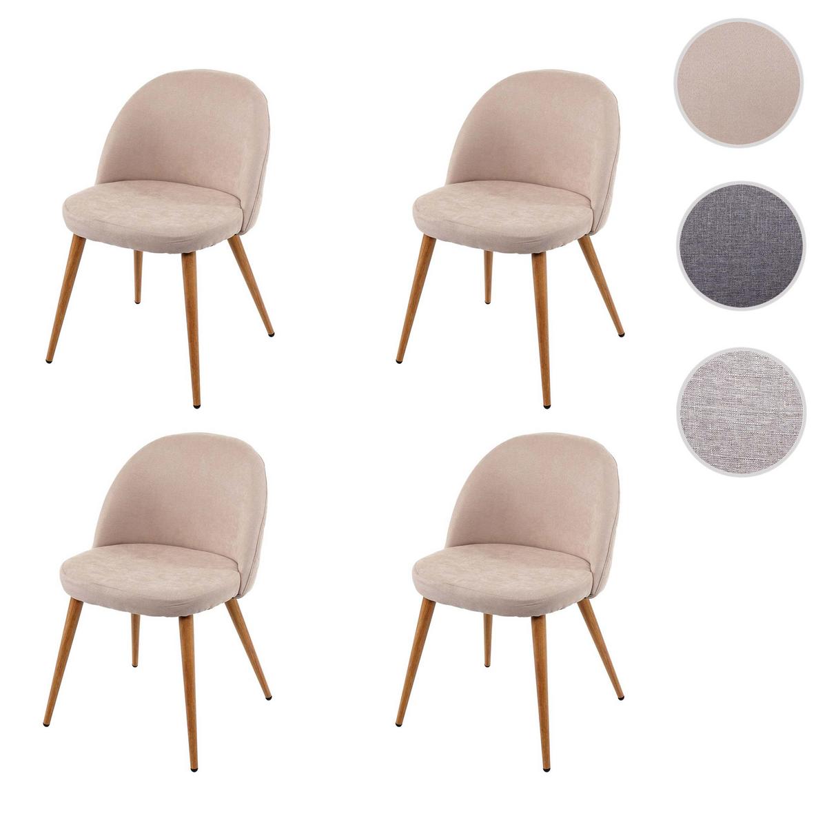 ESSZIMMERSTUHL Beige 4er-Set - Beige, Textil (48/77/46cm) - MCW